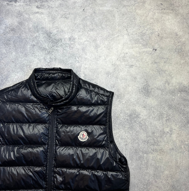 Moncler black GUI gilet