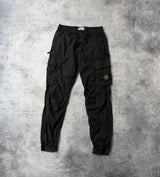 Stone island black cargo trousers