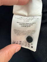 Moncler black badge polo shirt black