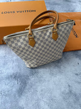 Louis Vuitton Damier Azur canvas saleya tote bag MM