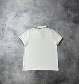 Moncler white polo shirt