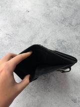 Gucci vintage GG cloth black wallet