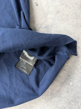 Prada navy polo shirt black badge