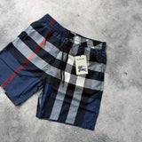 Burberry blue check swim shorts