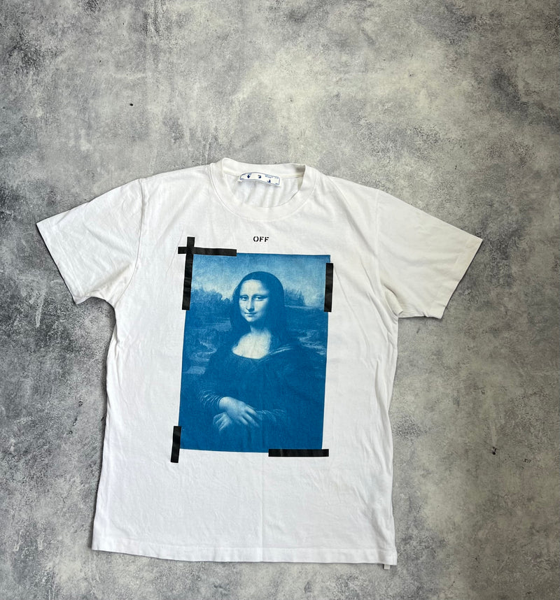 Off-white Mona Lisa white graphic tee