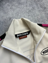 Palm angels x missoni cream track jacket