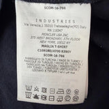 Moncler navy tri-logo tee