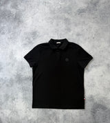 Moncler black badge polo shirt black