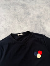 Moncler navy tri-logo tee