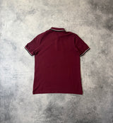 Prada burgundy polo shirt