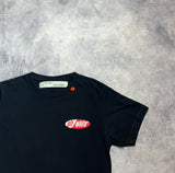 Off-white spilt diagonals graphic tee