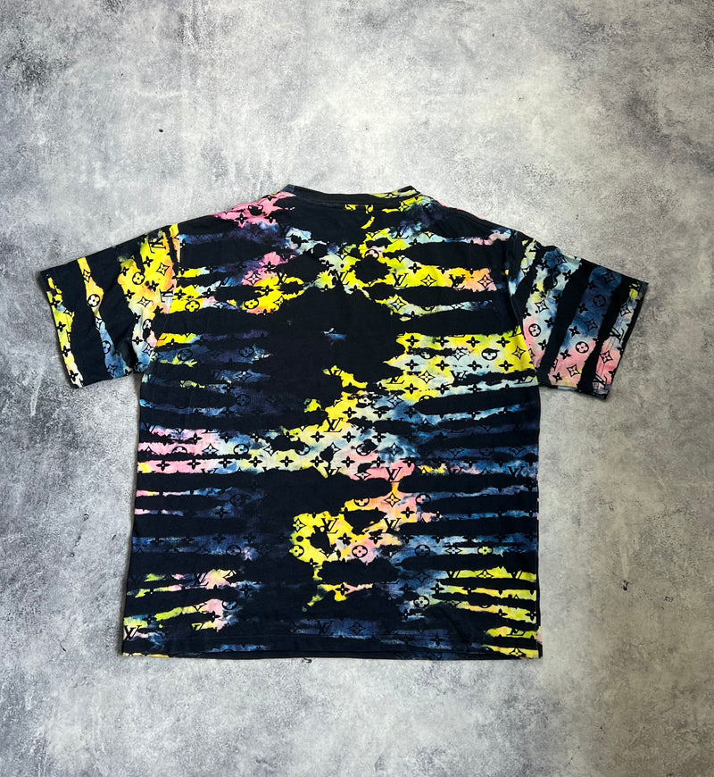 Louis Vuitton monogram tie & dye printed tee
