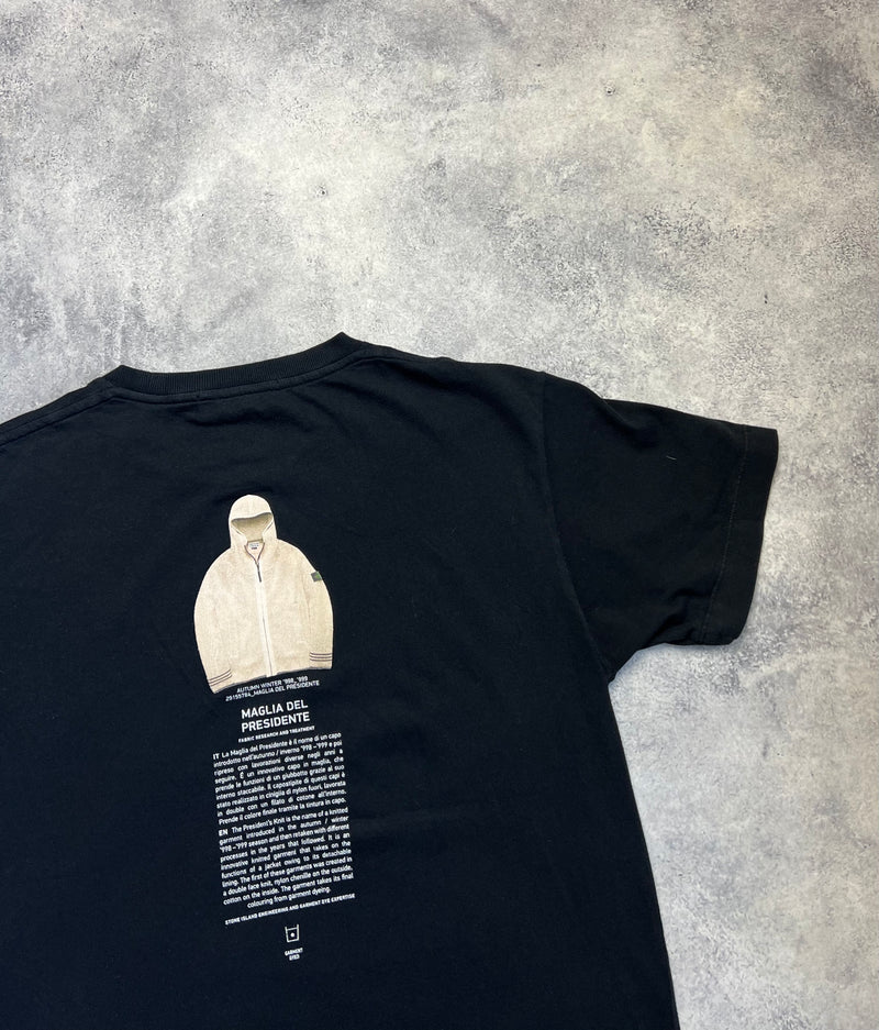Stone island 2020 black archivio graphic tee
