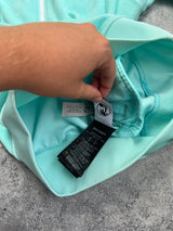 Palm angels blue chenille bomber track jacket