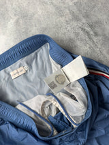 Moncler light blue swim shorts
