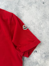 Moncler red arm logo tee