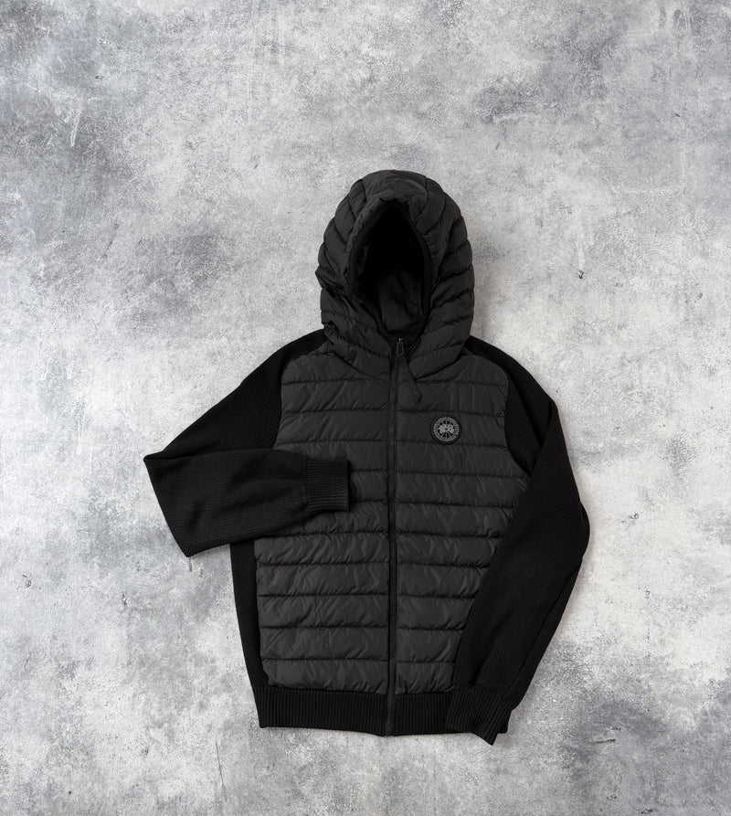 Canada goose black label Hybridge knit reversible hoodie