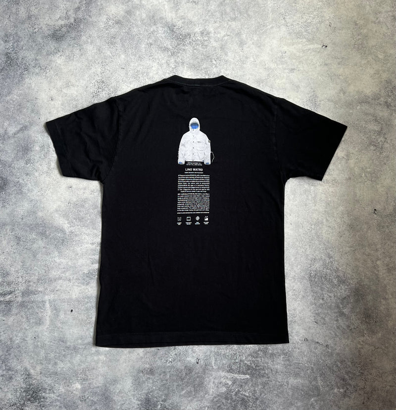 Stone island 2023 black archivio lino watro tee