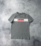 Moncler grey graphic tee with arm logo