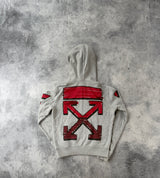 Off-white marker grey hoodie