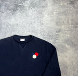 Moncler navy tri logo jumper