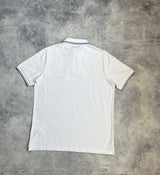 Stone island white polo shirt