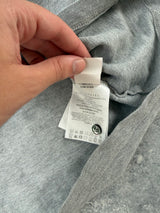 Moncler grey & white trim polo shirt