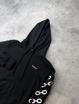 Off-white chain hoodie black