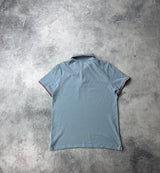 Moncler baby blue polo shirt