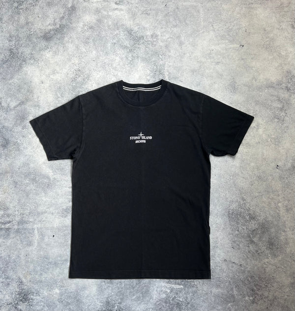 Stone island 2021 black archivio tee