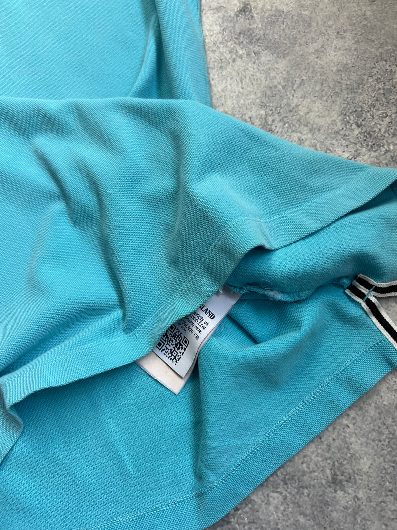 Stone island light blue polo shirt