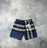 Burberry blue check swim shorts