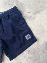 CP company navy blue swim shorts