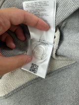 Moncler grey oversized logo jumper