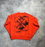 Off-white stencil orange jumper