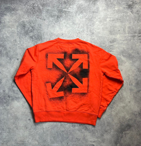 Off-white stencil orange jumper