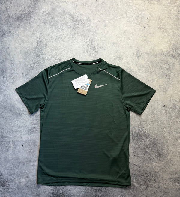 Nike miler dark green tee