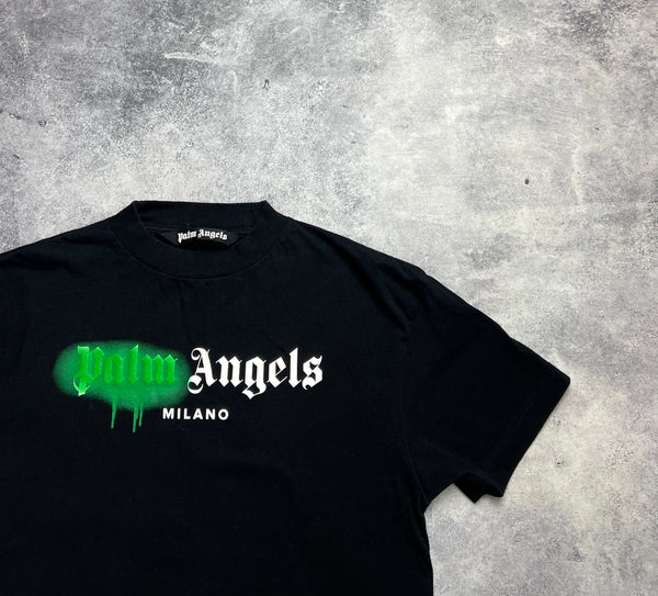 Palm angels Milano spray black tee