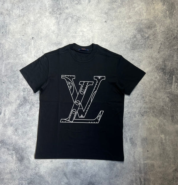 Louis Vuitton x NBA black graphic tee