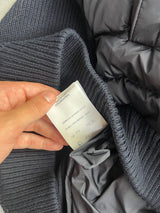 Moncler navy tricot cardigan jacket