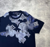 Louis Vuitton watercolour navy tee