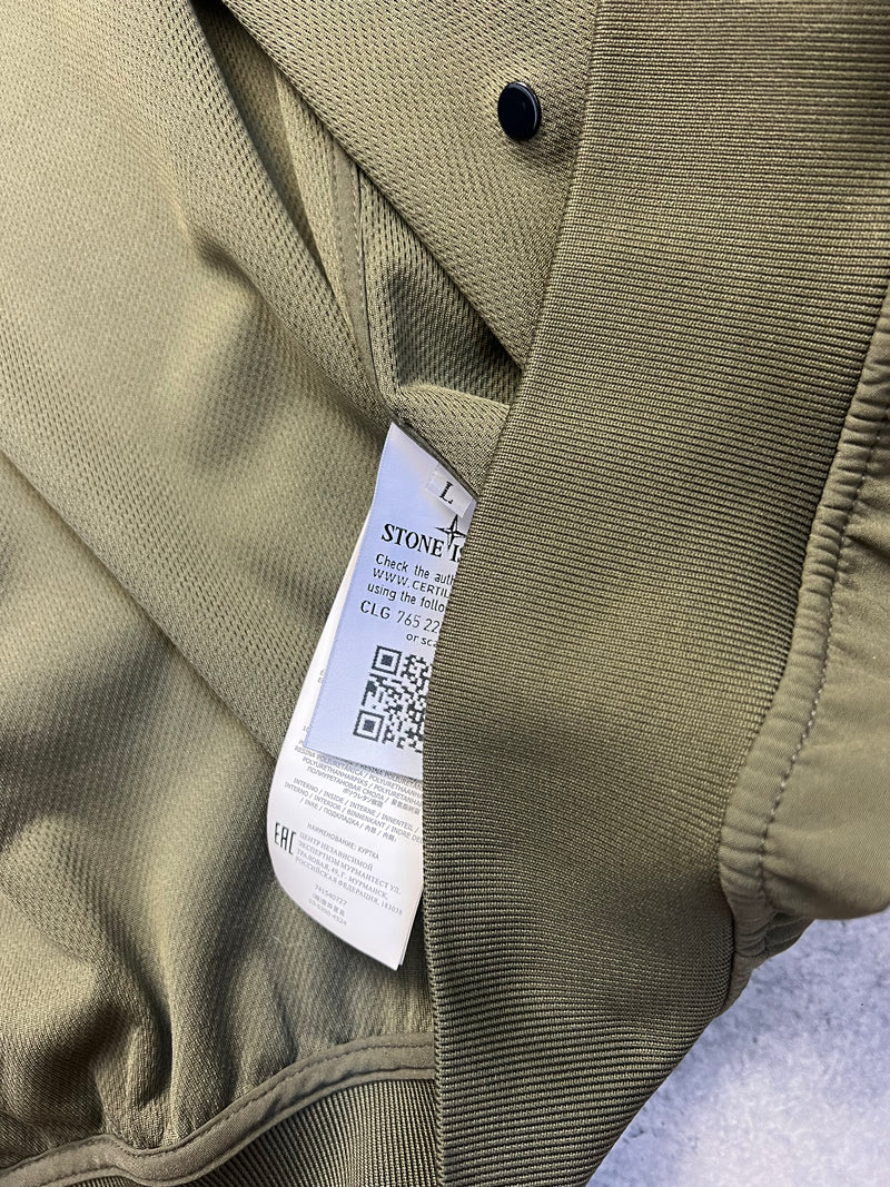 Stone island 2021 khaki light soft shell-r jacket