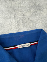 Moncler blue polo shirt