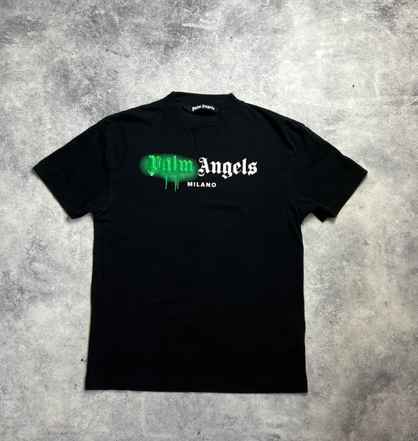 Palm angels Milano spray black tee