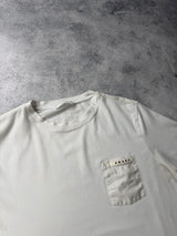 Prada white nylon pocket tee