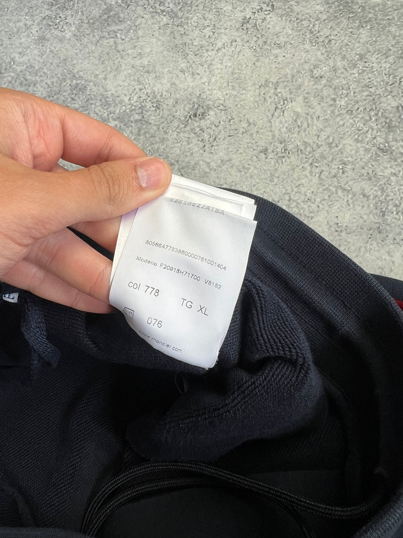 Moncler navy blue striped cotton sweatpants