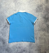 Moncler blue & white polo shirt