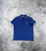 Moncler blue polo shirt