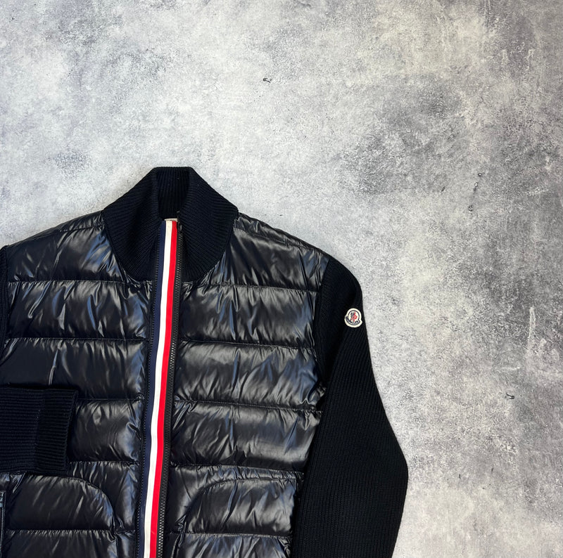 Moncler black Hybrid tricot cardigan
