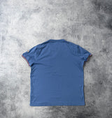 Moncler light blue tee with arm logo